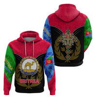 Eritrea Hoodie Coat Of Arms And Map With Cross TS06 - Wonder Print Shop