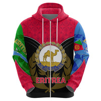 Eritrea Hoodie Coat Of Arms And Map With Cross TS06 - Wonder Print Shop