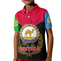 Eritrea Kid Polo Shirt Coat Of Arms And Map With Cross TS06 - Wonder Print Shop