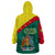 Grenada Wearable Blanket Hoodie Coat Of Arms With Bougainvillea Flowers TS06 - Wonder Print Shop