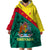 Grenada Wearable Blanket Hoodie Coat Of Arms With Bougainvillea Flowers TS06 - Wonder Print Shop