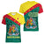 Grenada Women V Neck T Shirt Coat Of Arms With Bougainvillea Flowers TS06 - Wonder Print Shop