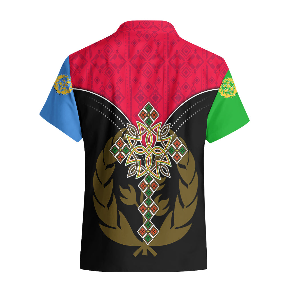 Eritrea Hawaiian Shirt Coat Of Arms And Map With Cross TS06 - Wonder Print Shop