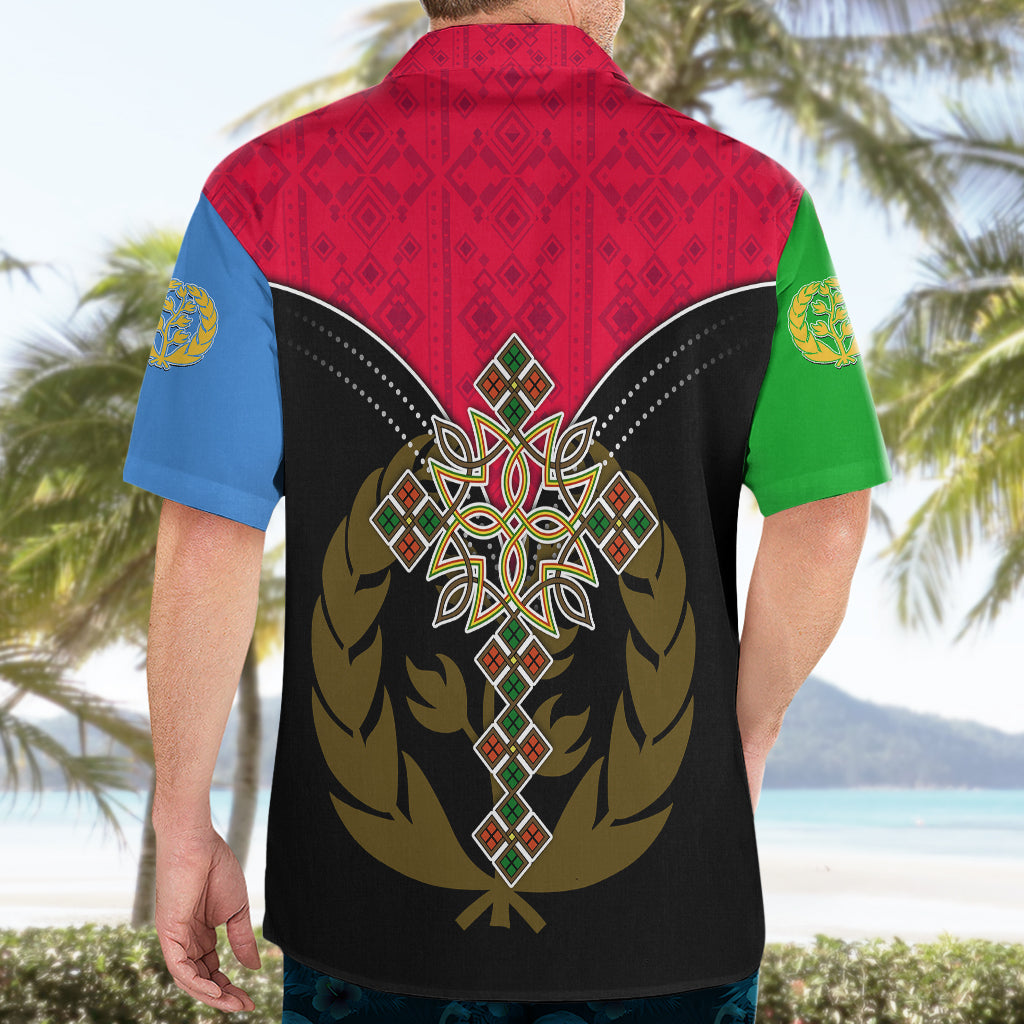 Eritrea Hawaiian Shirt Coat Of Arms And Map With Cross TS06 - Wonder Print Shop