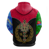 Eritrea Hoodie Coat Of Arms And Map With Cross TS06 - Wonder Print Shop