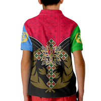 Eritrea Kid Polo Shirt Coat Of Arms And Map With Cross TS06 - Wonder Print Shop