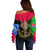 Eritrea Off Shoulder Sweater Coat Of Arms And Map With Cross TS06 - Wonder Print Shop