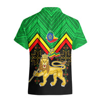 Ethiopia Hawaiian Shirt Coat Of Arms With Hand Drawn Pattern TS06 - Wonder Print Shop