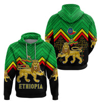 Ethiopia Hoodie Coat Of Arms With Hand Drawn Pattern TS06 - Wonder Print Shop
