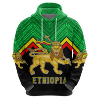 Ethiopia Hoodie Coat Of Arms With Hand Drawn Pattern TS06 - Wonder Print Shop