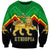 Ethiopia Sweatshirt Coat Of Arms With Hand Drawn Pattern TS06 - Wonder Print Shop