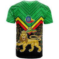 Ethiopia T Shirt Coat Of Arms With Hand Drawn Pattern TS06 - Wonder Print Shop