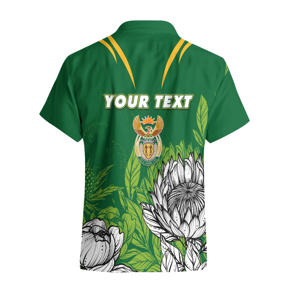 Personalised South Africa Hawaiian Shirt King Protea With Flag TS06 - Wonder Print Shop