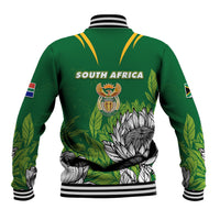 South Africa Baseball Jacket King Protea With Flag TS06 - Wonder Print Shop