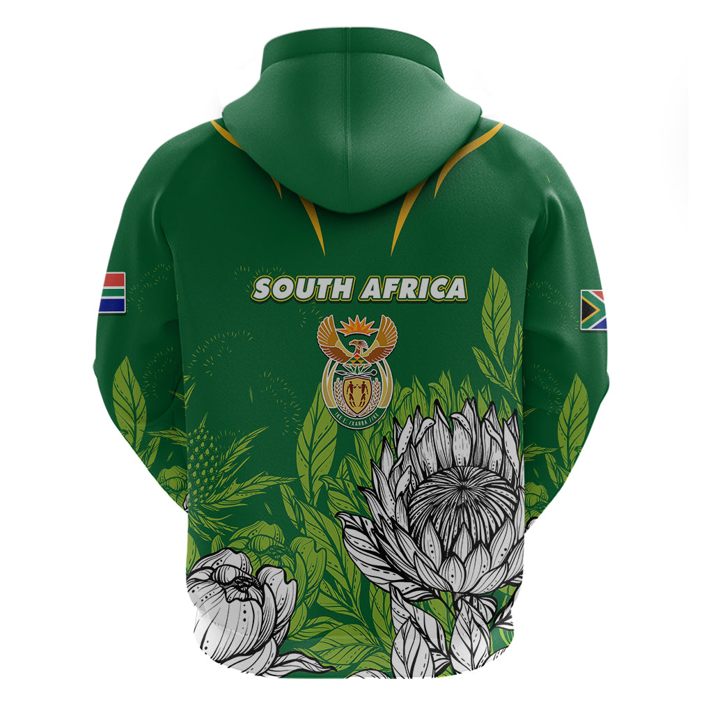 South Africa Hoodie King Protea With Flag TS06 - Wonder Print Shop