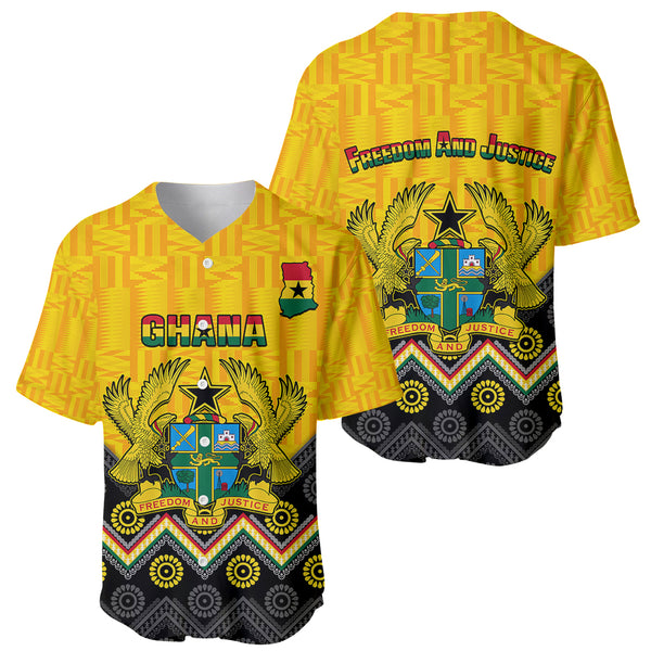 Original Kente Patterned Baseball Jersey - Teen & Adult