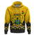Ghana Hoodie Kente Pattern And Adinkra Pattern Mix Coat Of Arms TS06 - Wonder Print Shop
