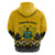 Ghana Hoodie Kente Pattern And Adinkra Pattern Mix Coat Of Arms TS06 - Wonder Print Shop