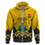Ghana Hoodie Kente Pattern And Adinkra Pattern Mix Coat Of Arms TS06 - Wonder Print Shop