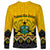 Ghana Long Sleeve Shirt Kente Pattern And Adinkra Pattern Mix Coat Of Arms TS06 - Wonder Print Shop