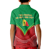 Senegal Kid Polo Shirt Africa Tribal Pattern With Coat Of Arms TS06 - Wonder Print Shop