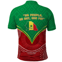Senegal Polo Shirt Africa Tribal Pattern With Coat Of Arms TS06 - Wonder Print Shop