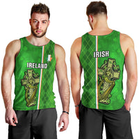 ireland-men-tank-top-cross-with-shamrock-simple-style