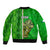 Ireland Sleeve Zip Bomber Jacket Cross With Shamrock Simple Style TS06 - Wonder Print Shop