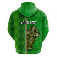 Personalised Ireland Hoodie Cross With Shamrock Simple Style TS06 - Wonder Print Shop