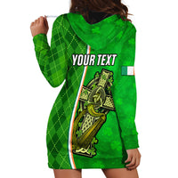 Personalised Ireland Hoodie Dress Cross With Shamrock Simple Style TS06 - Wonder Print Shop