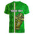 Personalised Ireland Women V Neck T Shirt Cross With Shamrock Simple Style TS06 - Wonder Print Shop