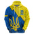Personalised Ukraine Hoodie Sunflower With Ukraine Folk Patterns TS06 - Wonder Print Shop