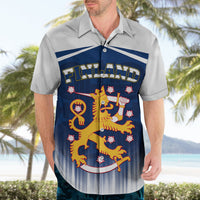 Finland Hawaiian Shirt Coat Of Arms Mix Hannunvaakuna TS06 - Wonder Print Shop