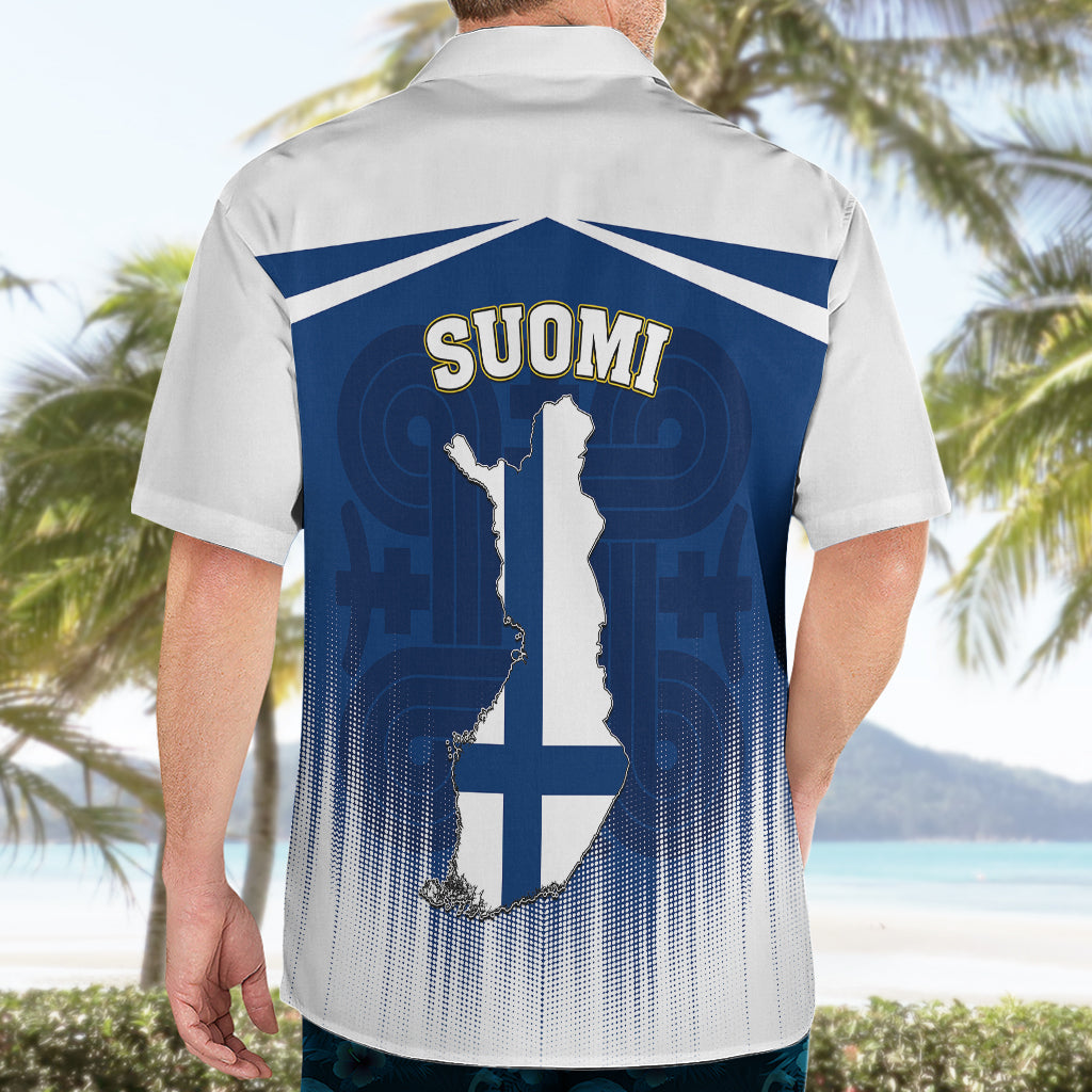 Finland Hawaiian Shirt Coat Of Arms Mix Hannunvaakuna TS06 - Wonder Print Shop