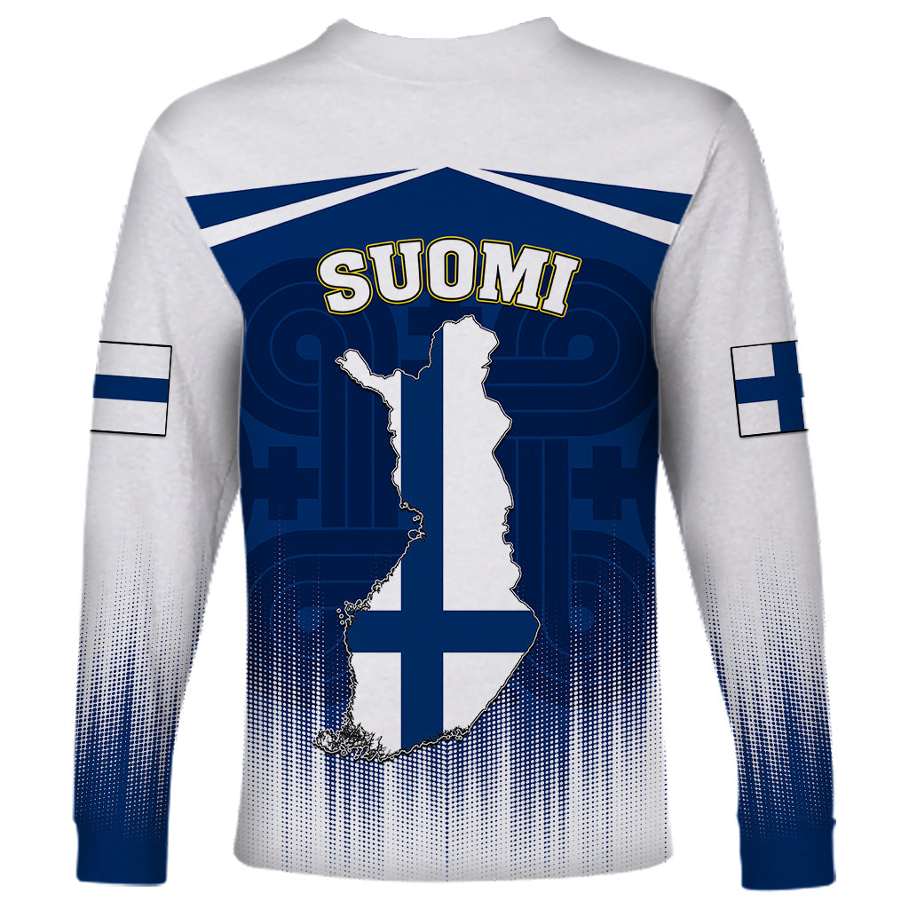 Finland Long Sleeve Shirt Coat Of Arms Mix Hannunvaakuna TS06 - Wonder Print Shop
