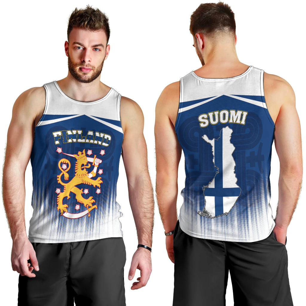 Finland Men Tank Top Coat Of Arms Mix Hannunvaakuna TS06