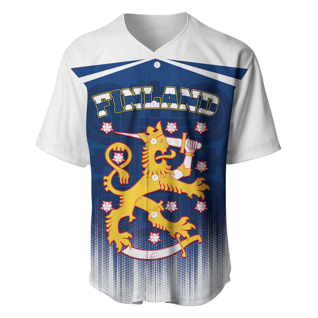 Custom Finland Baseball Jersey Coat Of Arms Mix Hannunvaakuna TS06 - Wonder Print Shop