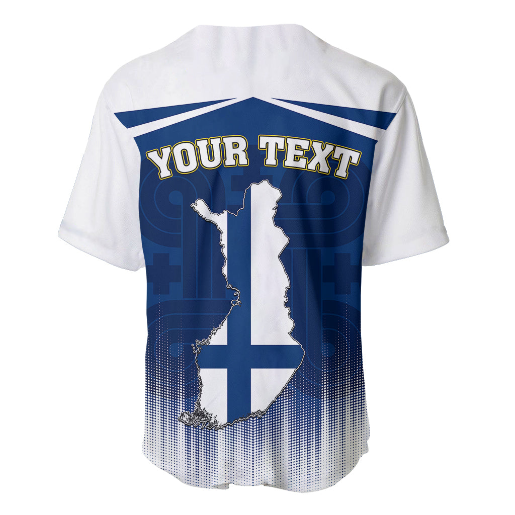 Custom Finland Baseball Jersey Coat Of Arms Mix Hannunvaakuna TS06 - Wonder Print Shop