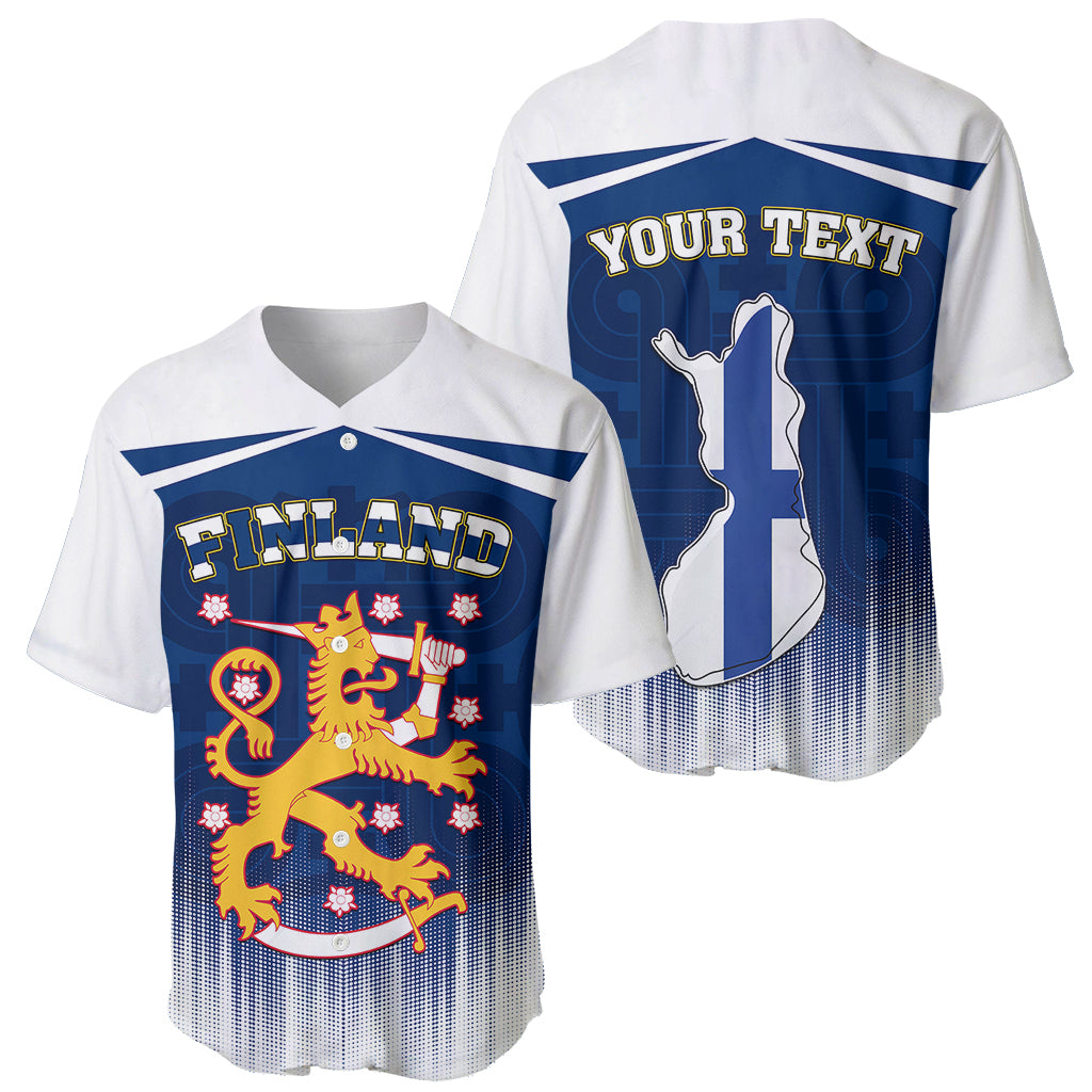 Custom Finland Baseball Jersey Coat Of Arms Mix Hannunvaakuna TS06 - Wonder Print Shop