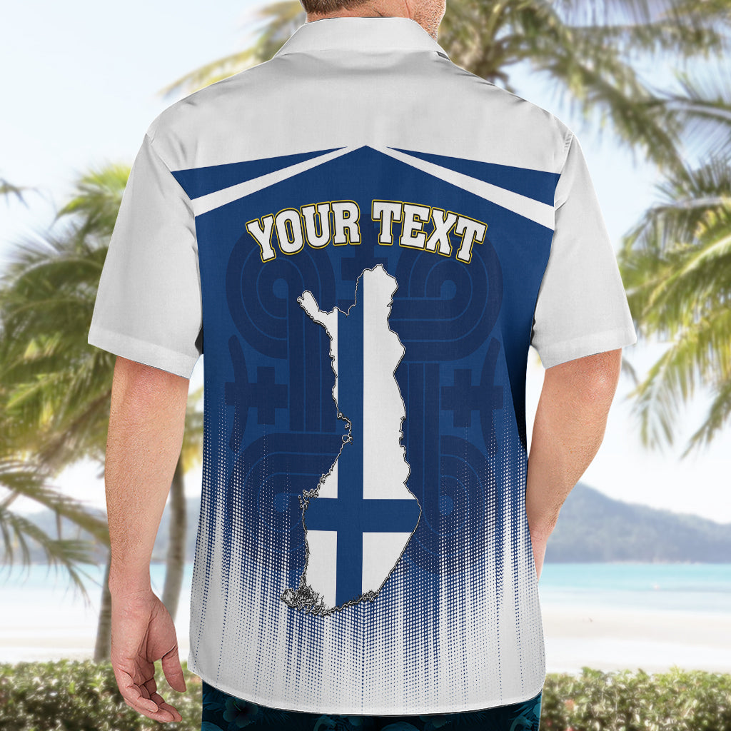 Custom Finland Hawaiian Shirt Coat Of Arms Mix Hannunvaakuna TS06 - Wonder Print Shop