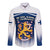 Custom Finland Long Sleeve Button Shirt Coat Of Arms Mix Hannunvaakuna TS06 - Wonder Print Shop