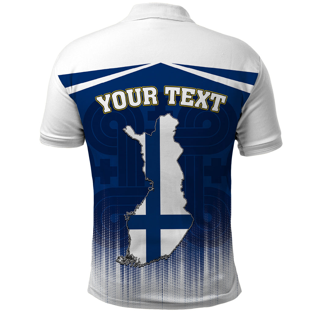 Custom Finland Polo Shirt Coat Of Arms Mix Hannunvaakuna TS06 - Wonder Print Shop