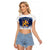 Custom Finland Raglan Cropped T Shirt Coat Of Arms Mix Hannunvaakuna TS06 - Wonder Print Shop