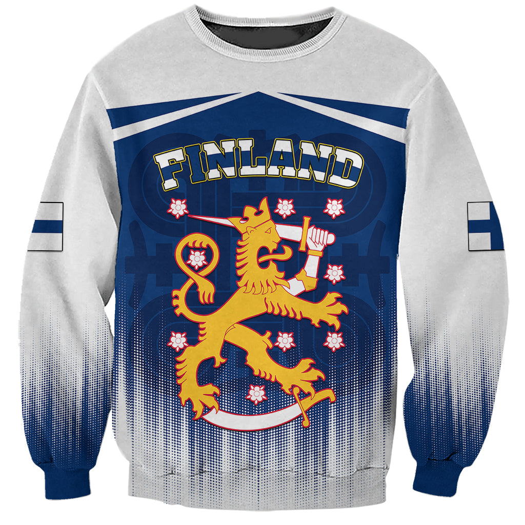 Custom Finland Sweatshirt Coat Of Arms Mix Hannunvaakuna TS06 - Wonder Print Shop