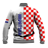 Croatia Baseball Jacket Chessboard Mix Coat Of Arms TS06 - Wonder Print Shop