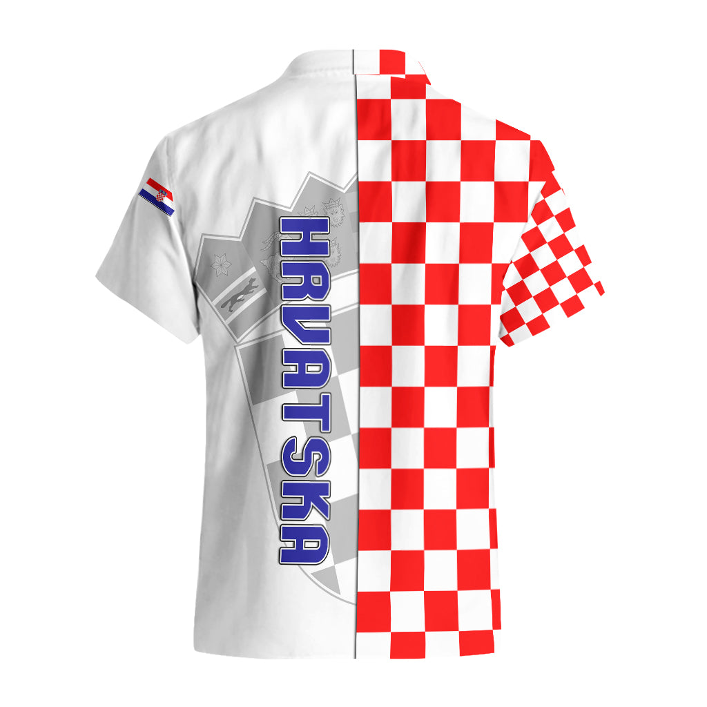 Croatia Hawaiian Shirt Chessboard Mix Coat Of Arms TS06 - Wonder Print Shop