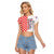 Croatia Raglan Cropped T Shirt Chessboard Mix Coat Of Arms TS06 - Wonder Print Shop