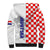 Croatia Sherpa Hoodie Chessboard Mix Coat Of Arms TS06 - Wonder Print Shop