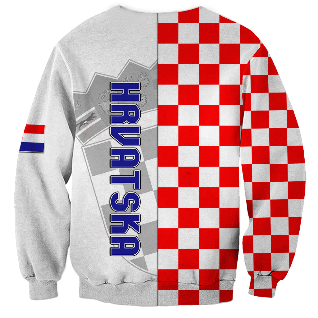 Croatia Sweatshirt Chessboard Mix Coat Of Arms TS06 - Wonder Print Shop
