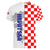 Croatia Women V Neck T Shirt Chessboard Mix Coat Of Arms TS06 - Wonder Print Shop